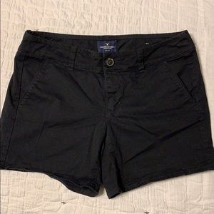 American Eagle Black Midi shorts